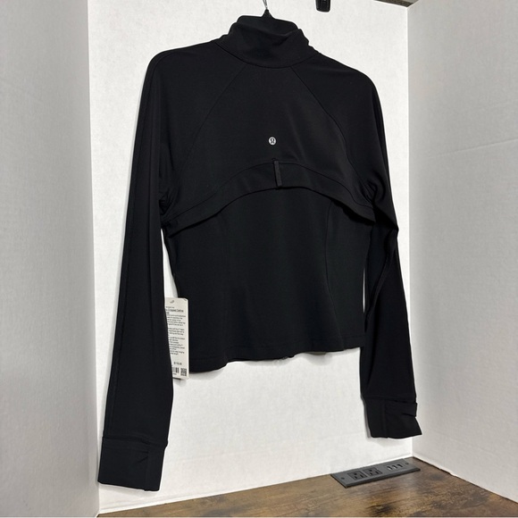 Lululemon Nulu Cropped Define Jacket Black   Size 12 New With Tags Back Vent - Picture 4 of 7